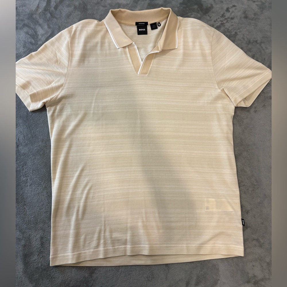 Hugo Boss Beige Polo Shirt